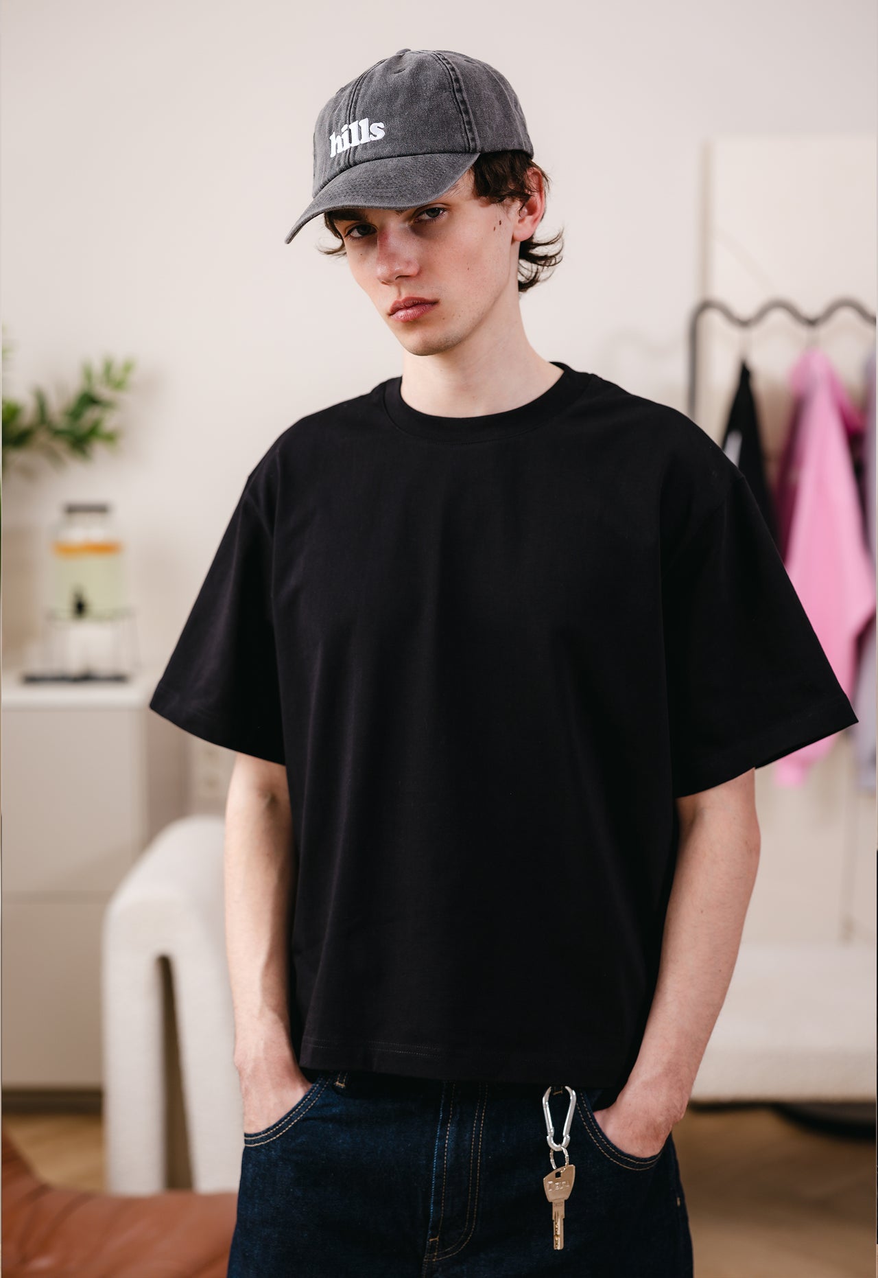 BASIC CAP (washed black)