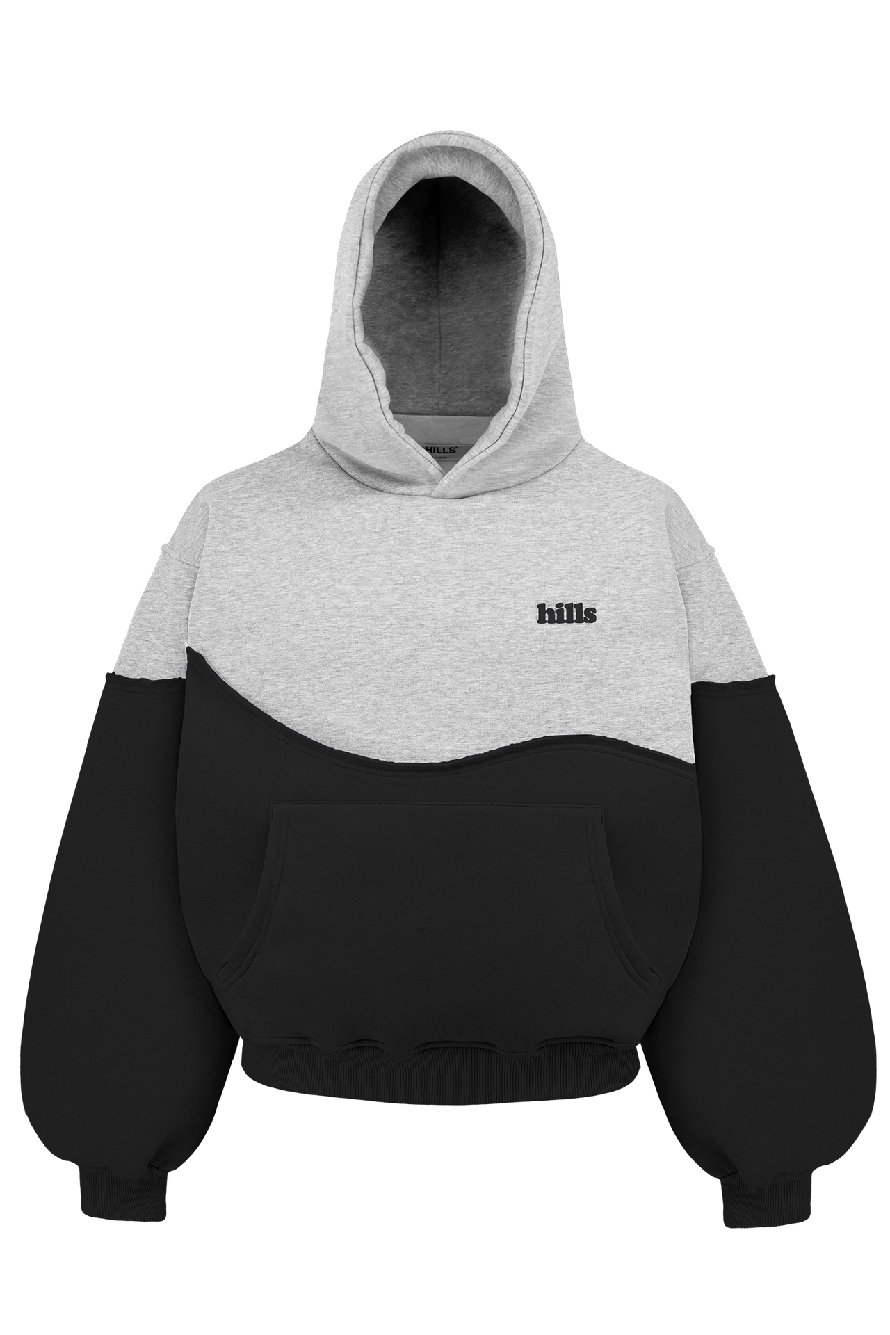 DUO HOODIE (black/grey)