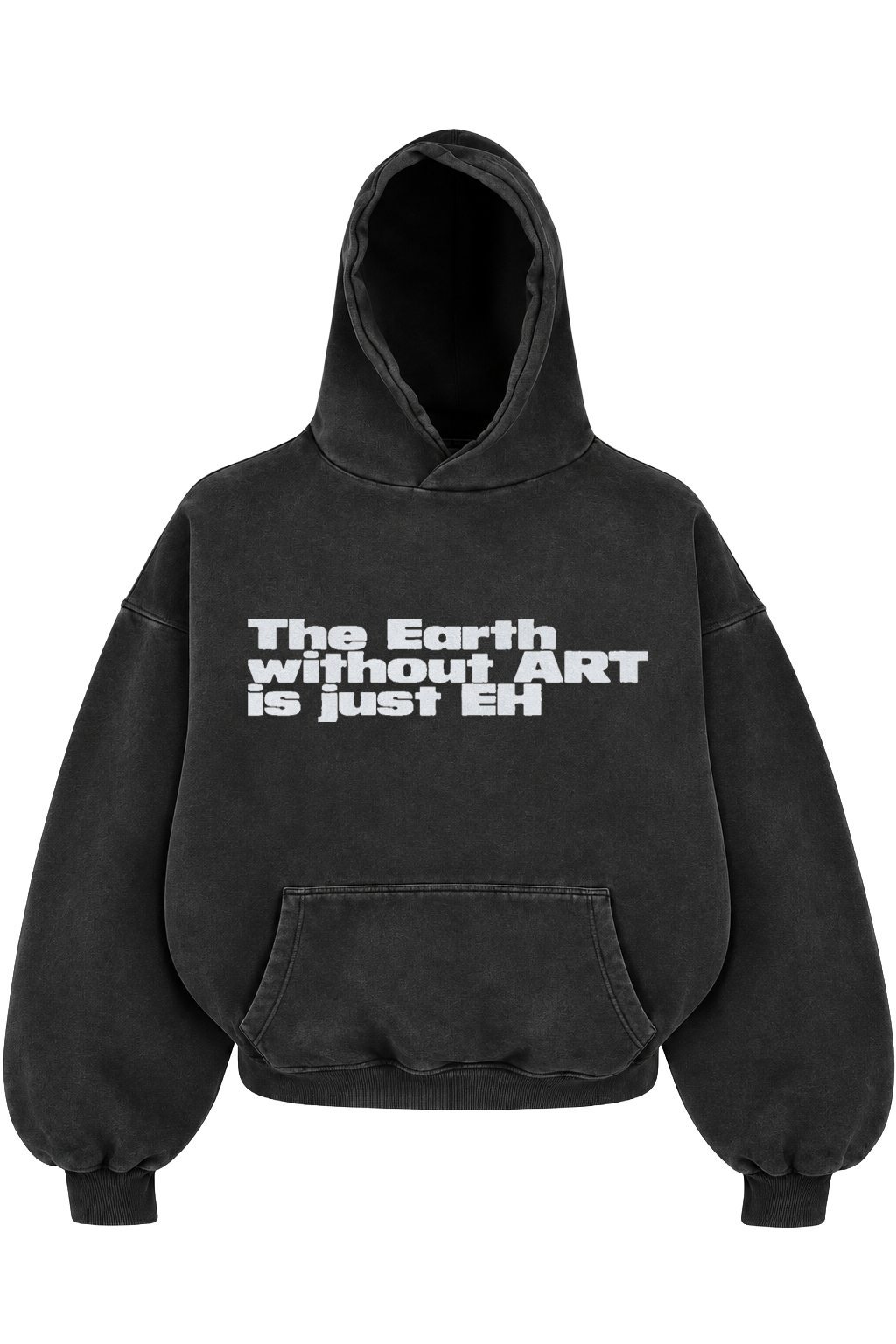 EARTH HOODIE (washed black)