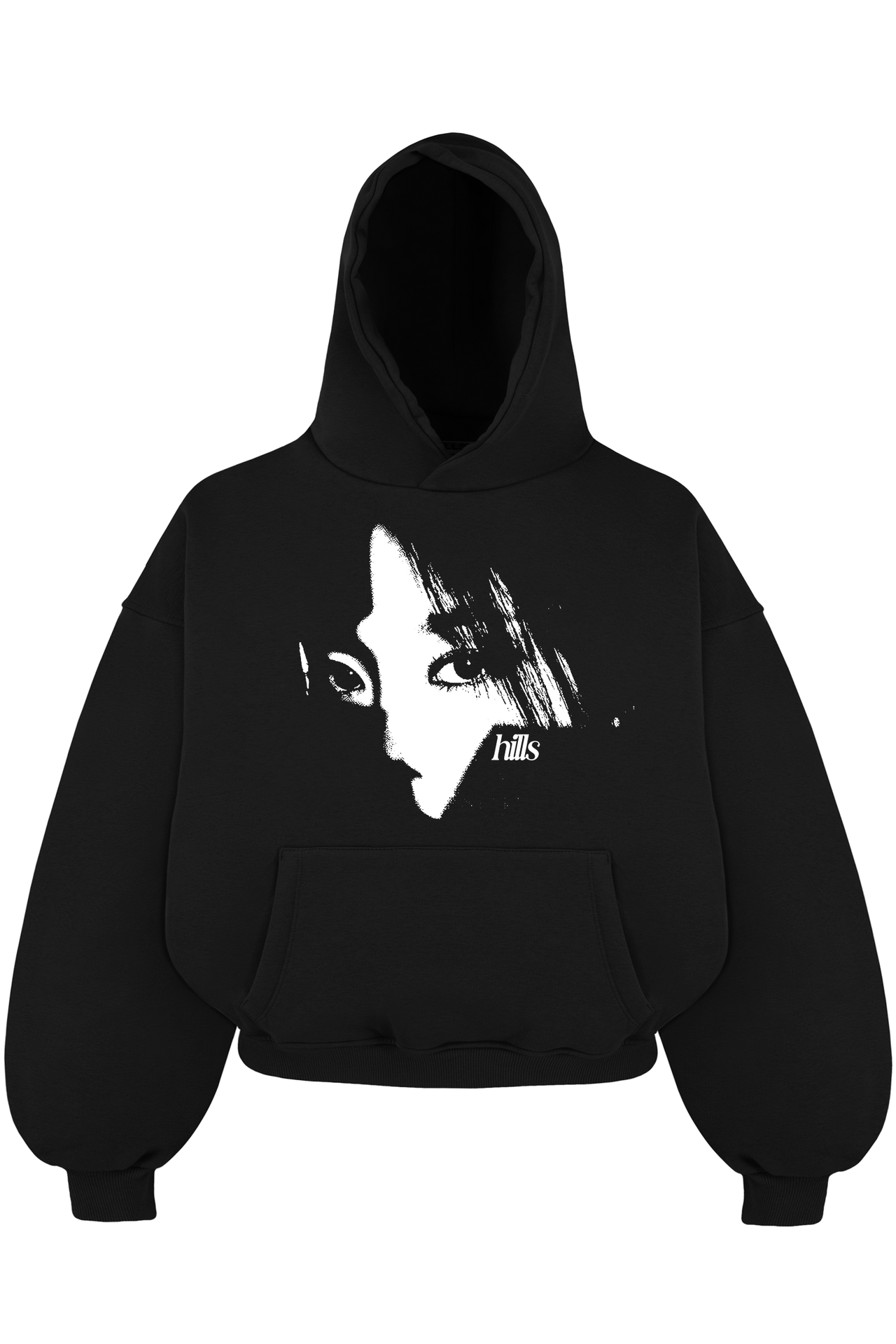 FACE HOODIE (black)