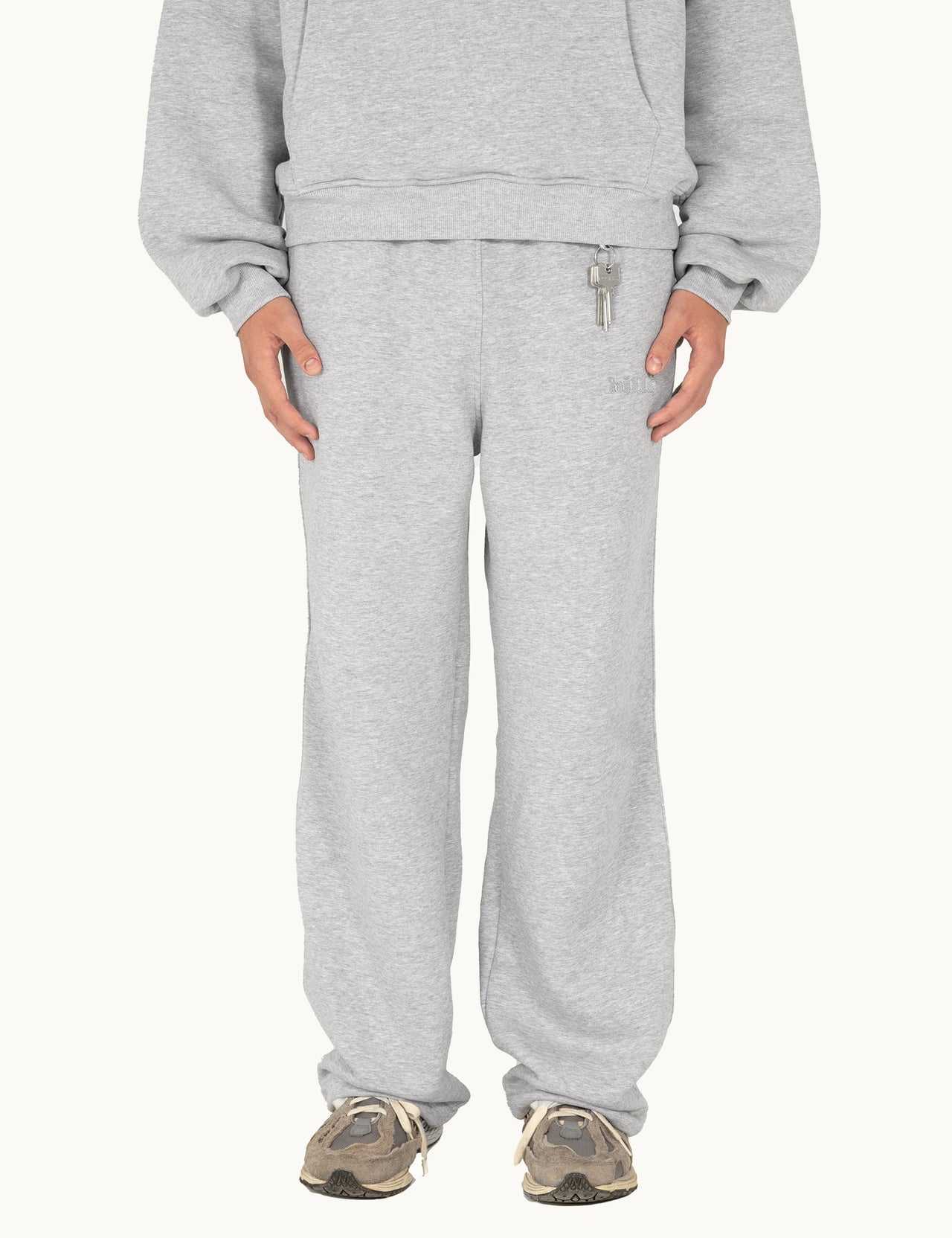 BASIC SWEATPANTS (grey melange)