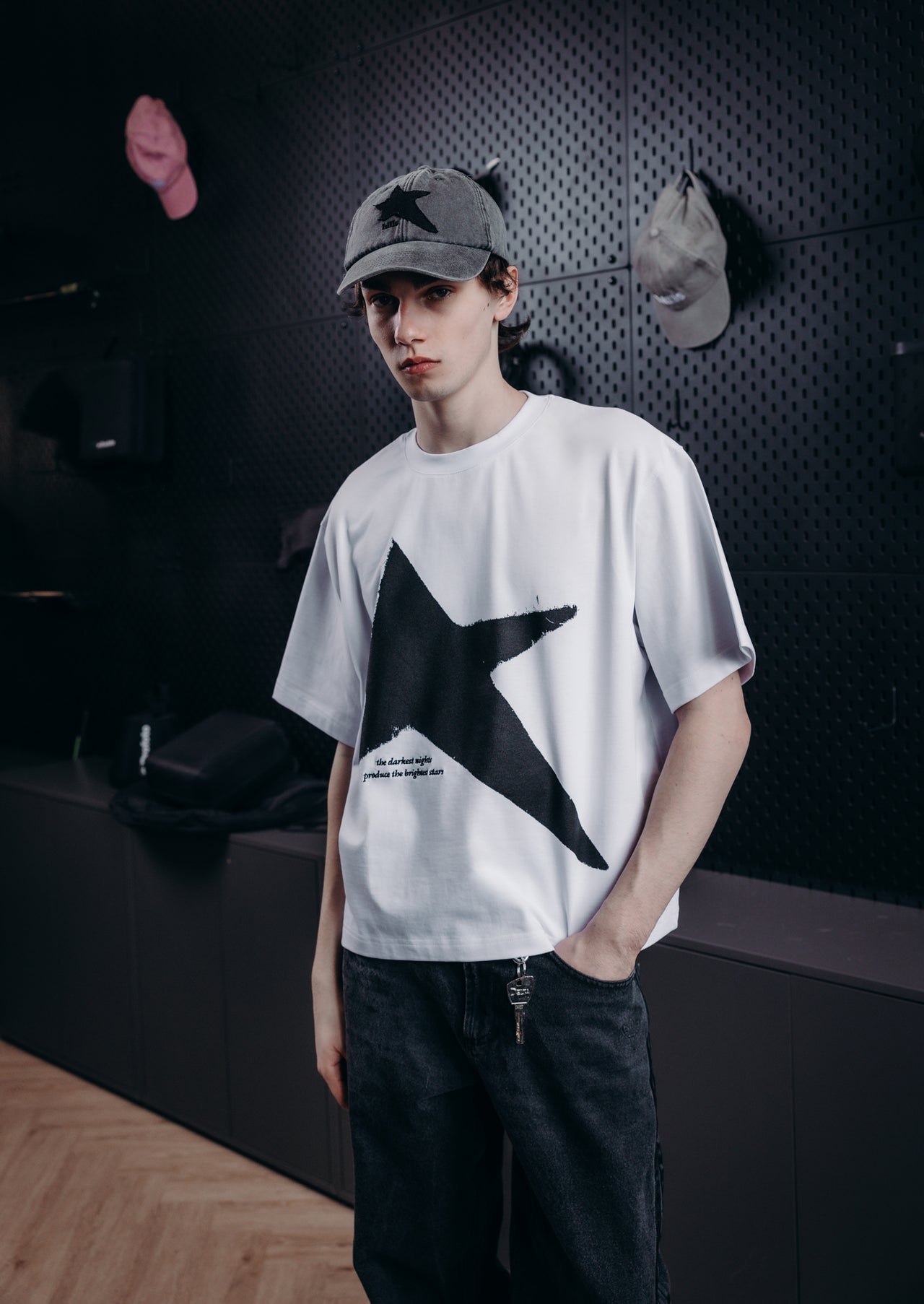 STAR CAP (washed black)