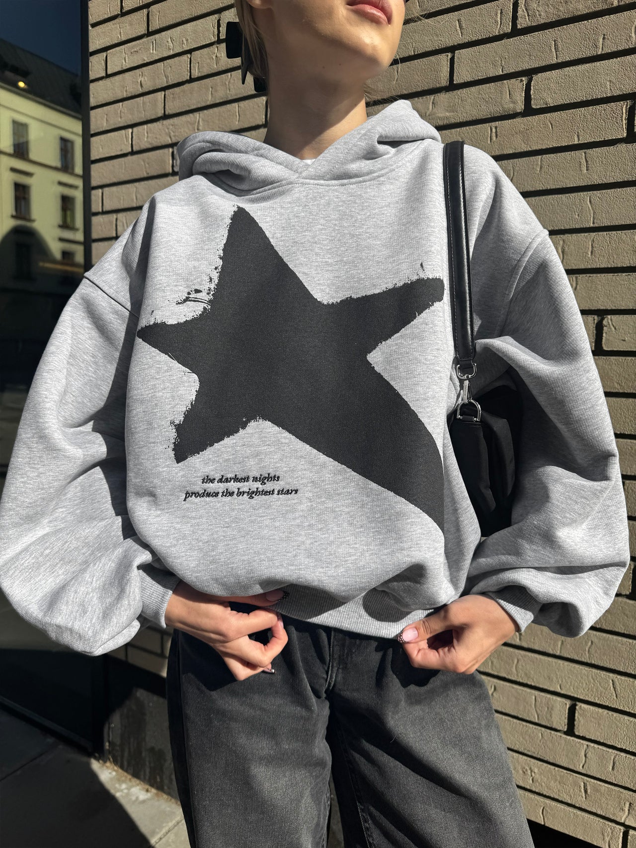 STAR 2.0 HOODIE (grey melange)