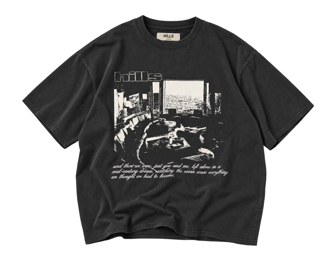INTERIOR TEE (washed black)