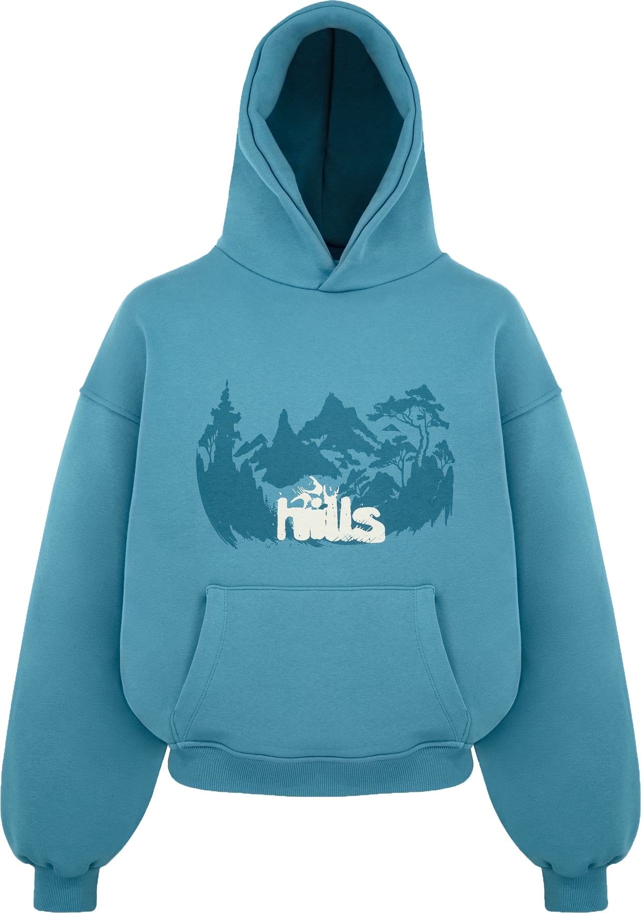 FOREST HOODIE (tonal blue)