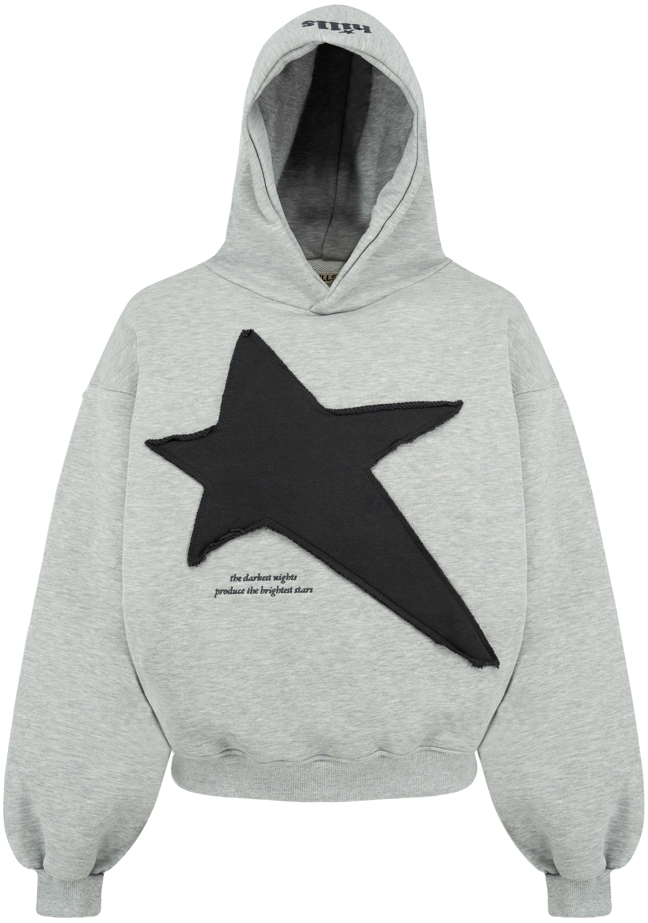 STAR HOODIE (grey melange)