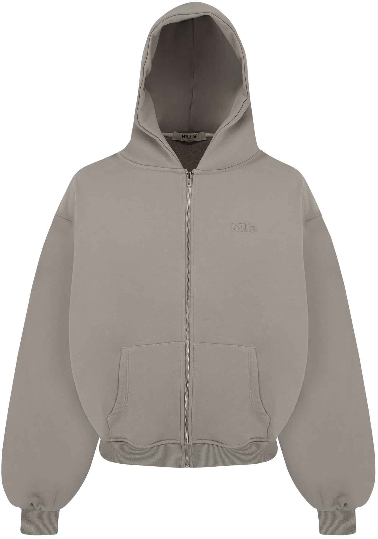 BASIC ZIP HOODIE (taupe)