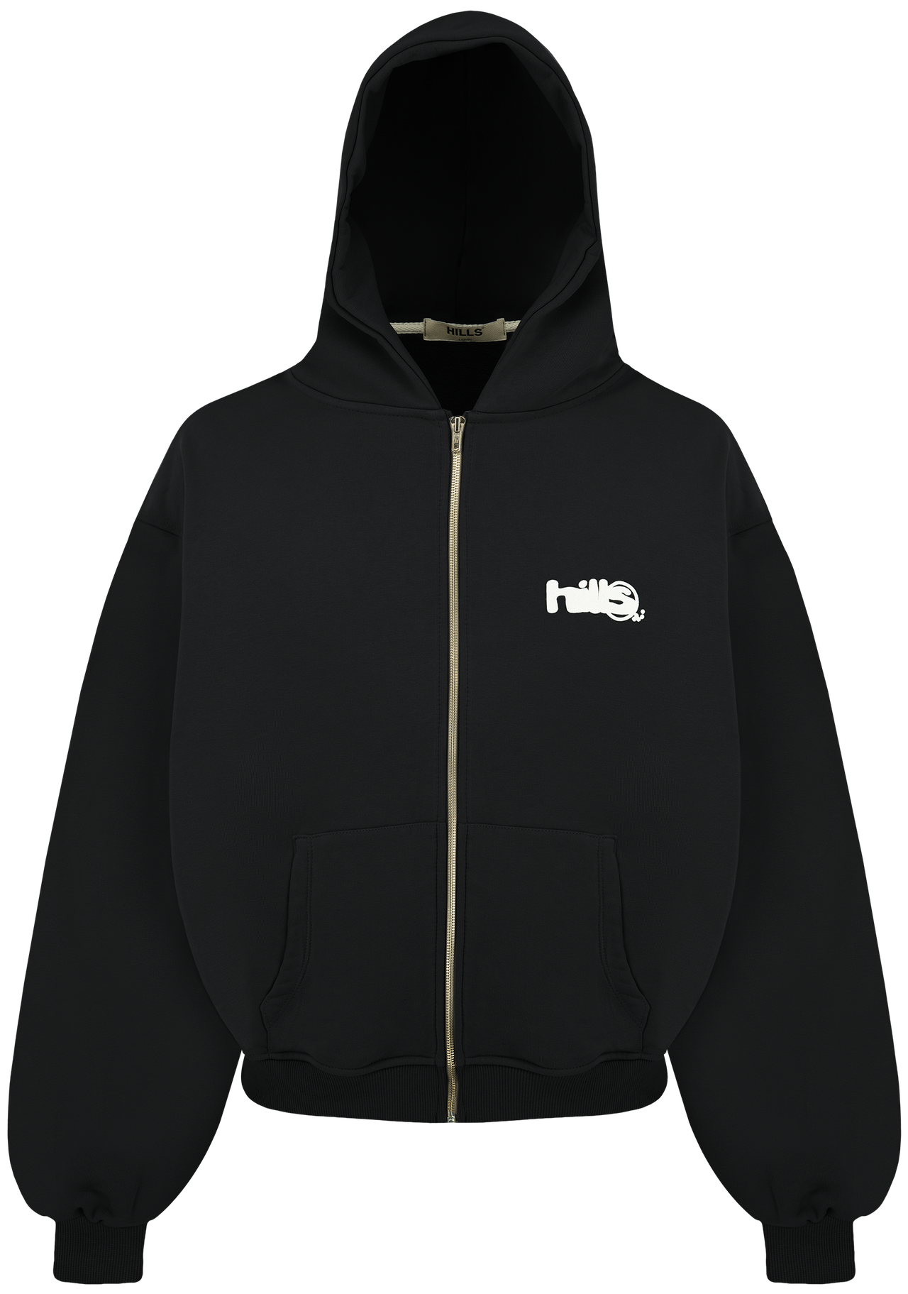 LOGO ZIP HOODIE (black)