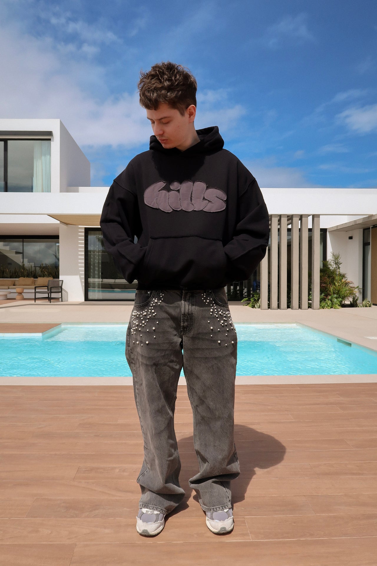 FLUFFY HOODIE (black)