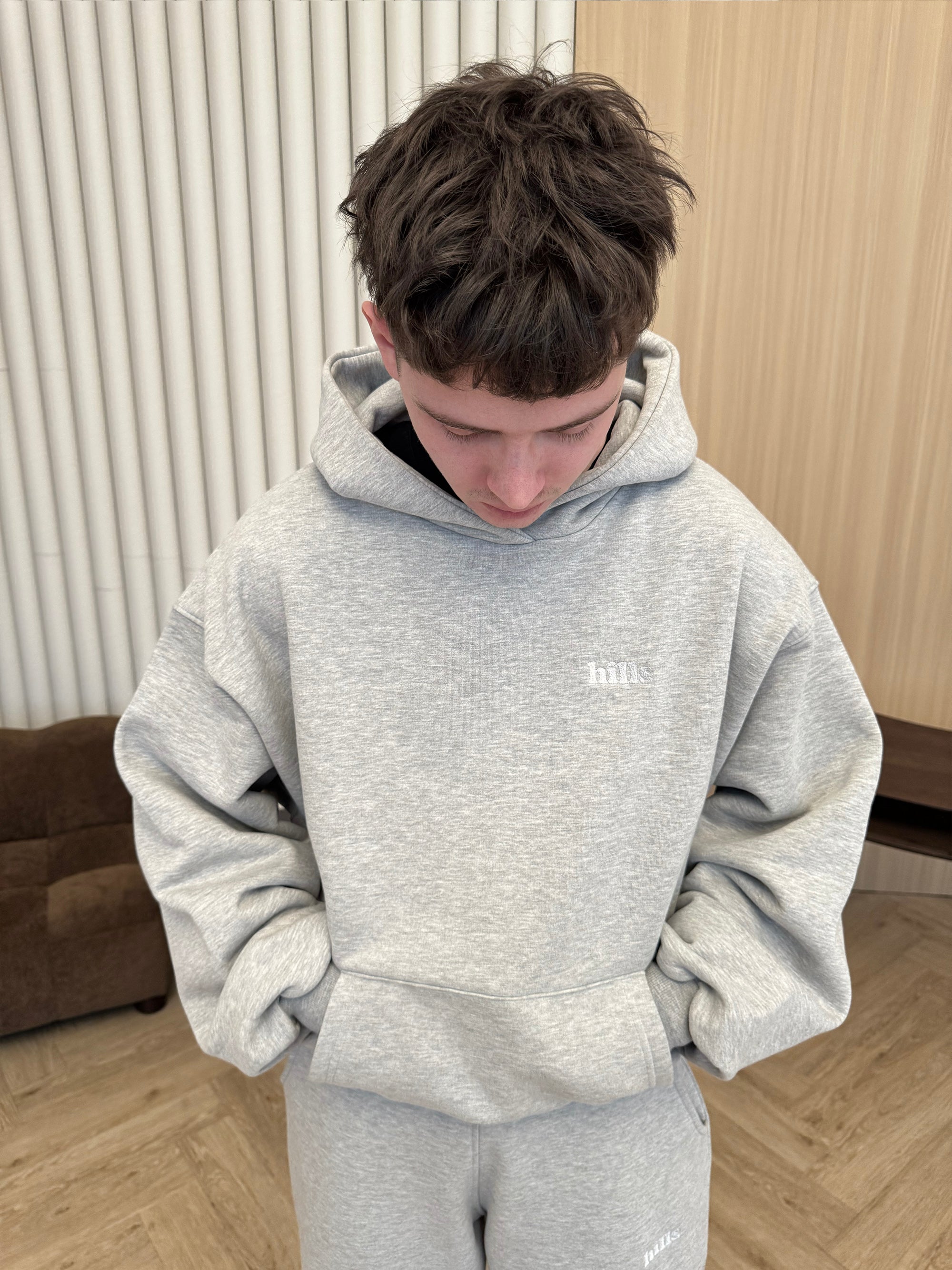 BASIC HOODIE grey Melange Hills BASIC HOODIE grey Melange Hills