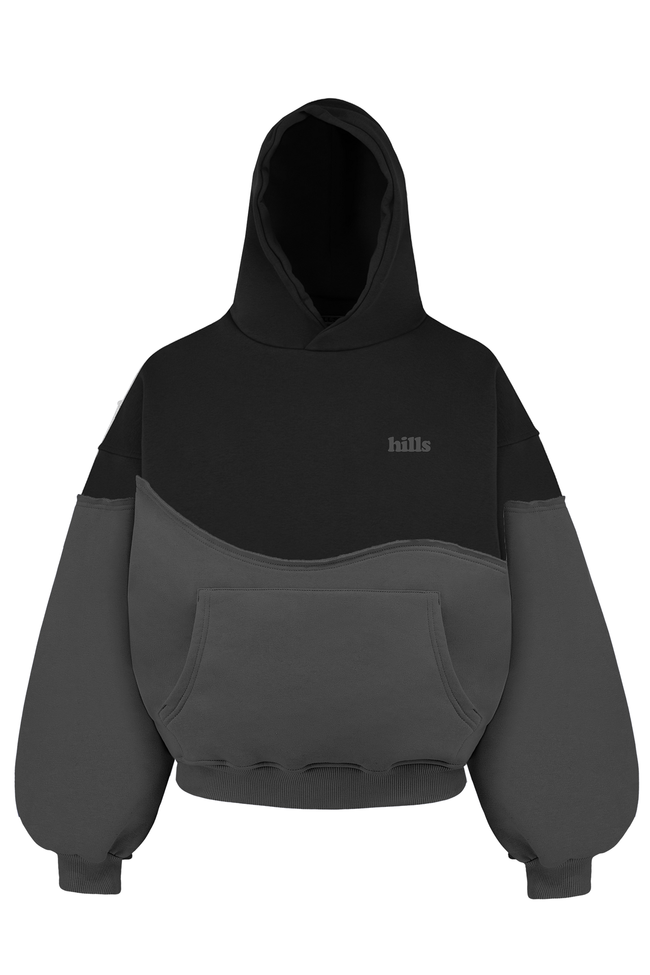 DUO HOODIE (graphite/black)
