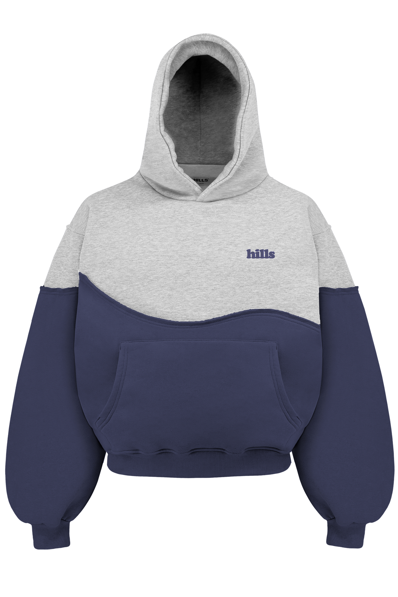 DUO HOODIE (navy/grey)