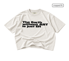 EARTH CROPPED TEE (cream)