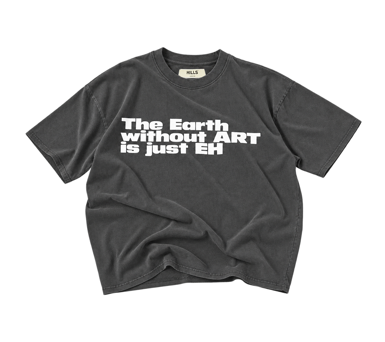 EARTH TEE (washed black)