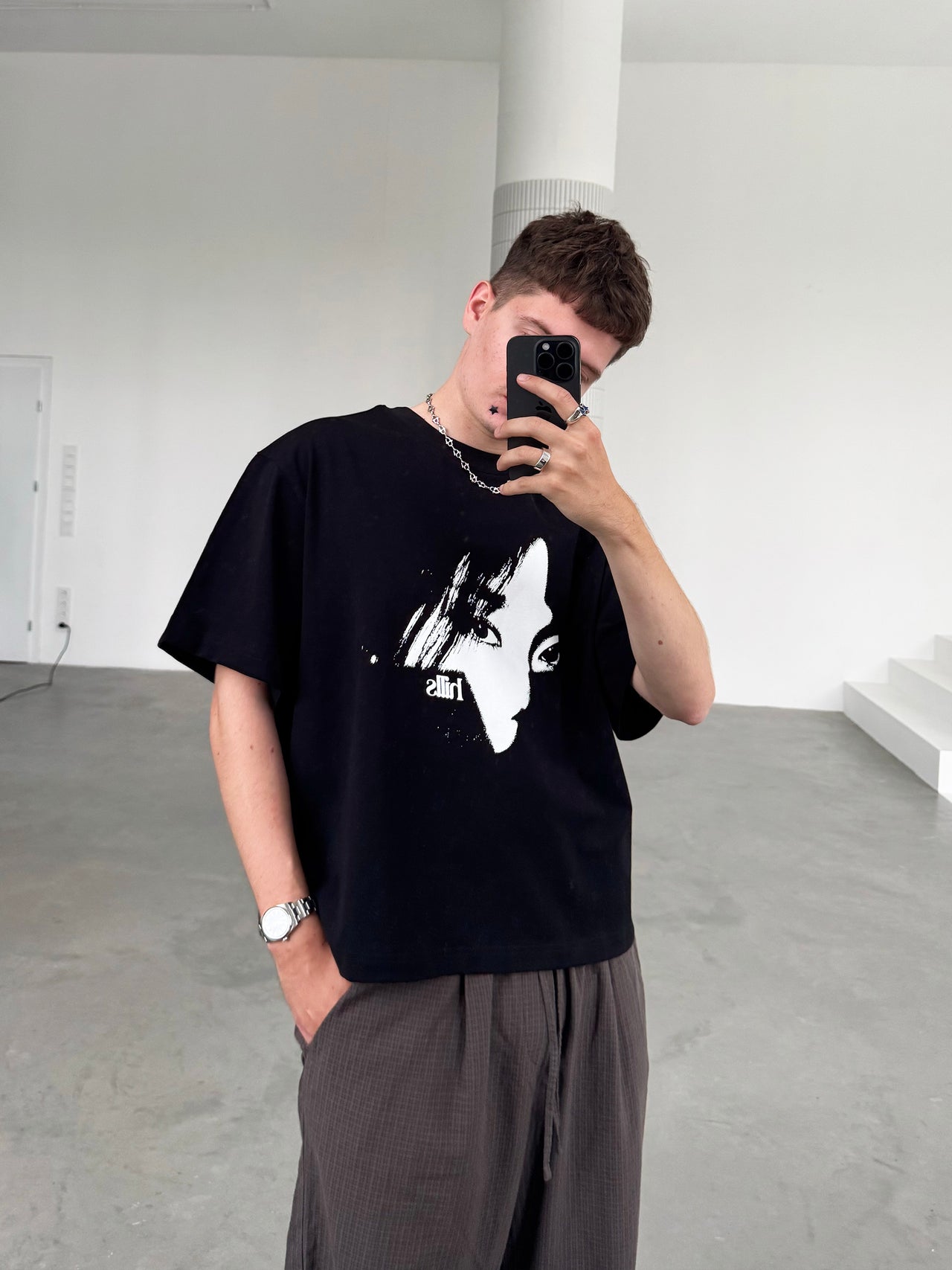 FACE TEE (black)