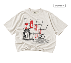 FAMOUS CROPPED TEE (cream)