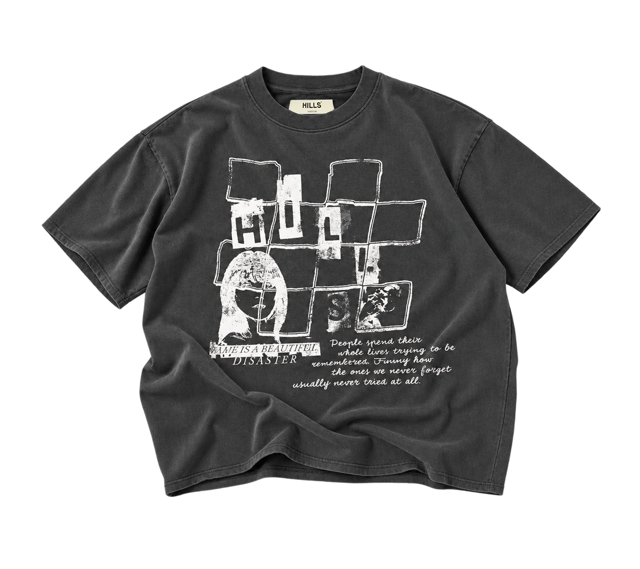 FAMOUS TEE (washed black)