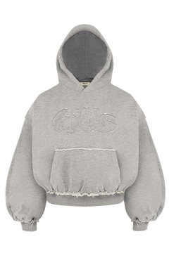 FLUFFY HOODIE (grey melange)