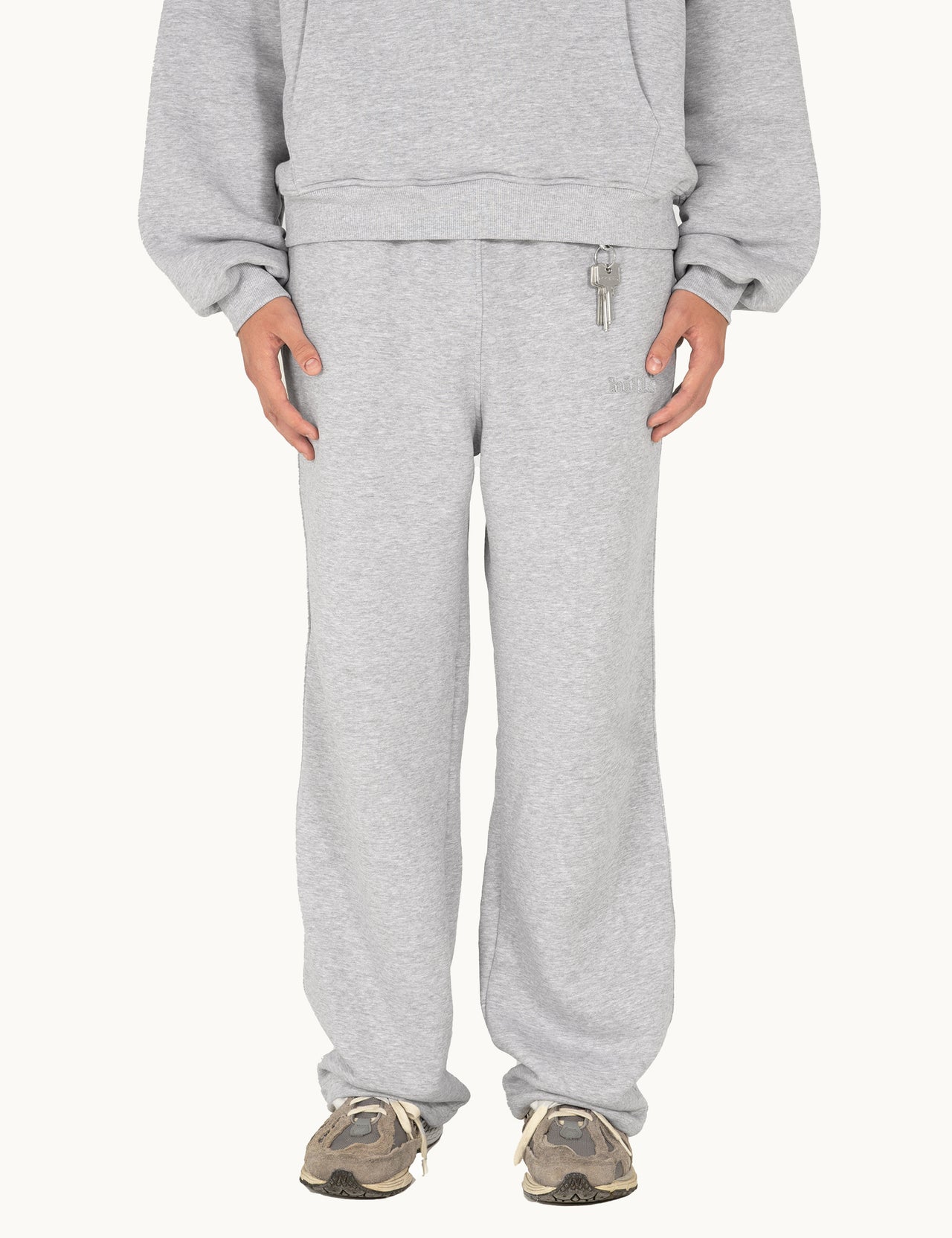 BASIC SWEATPANTS (grey melange)