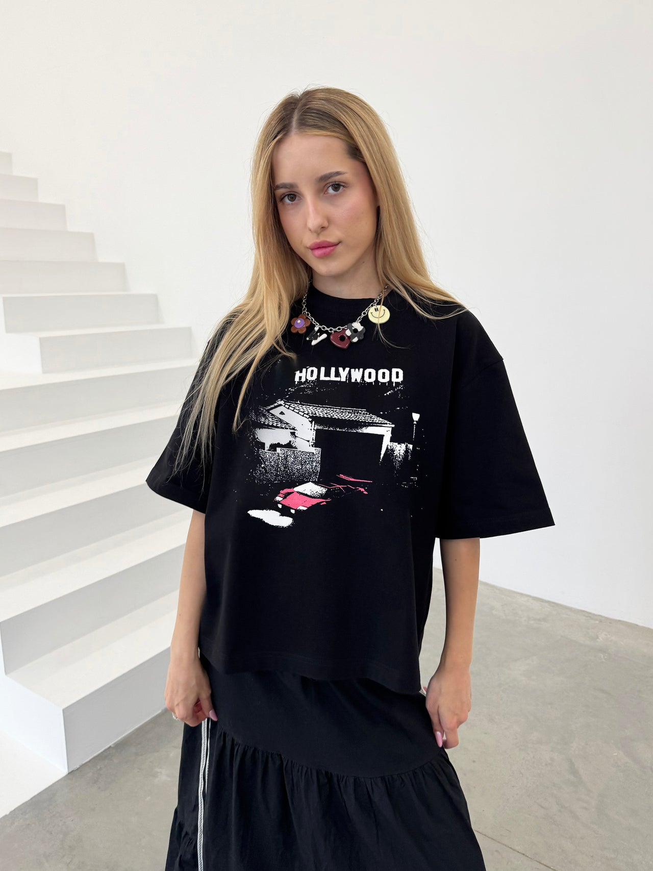 HOLLYWOOD TEE (black)