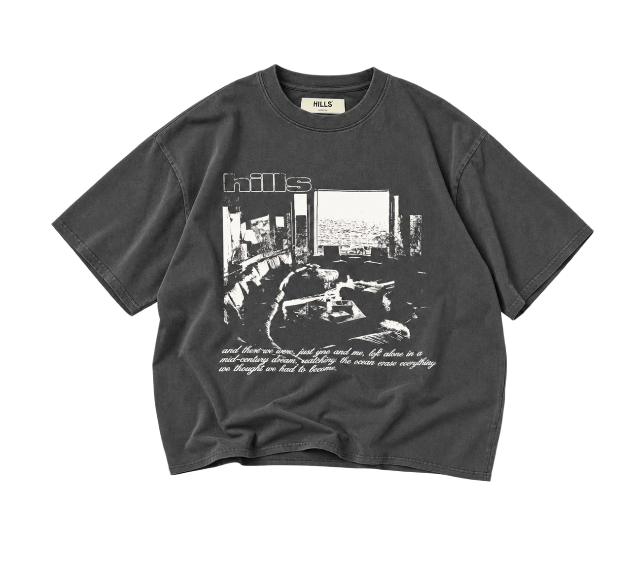 INTERIOR TEE (washed black)