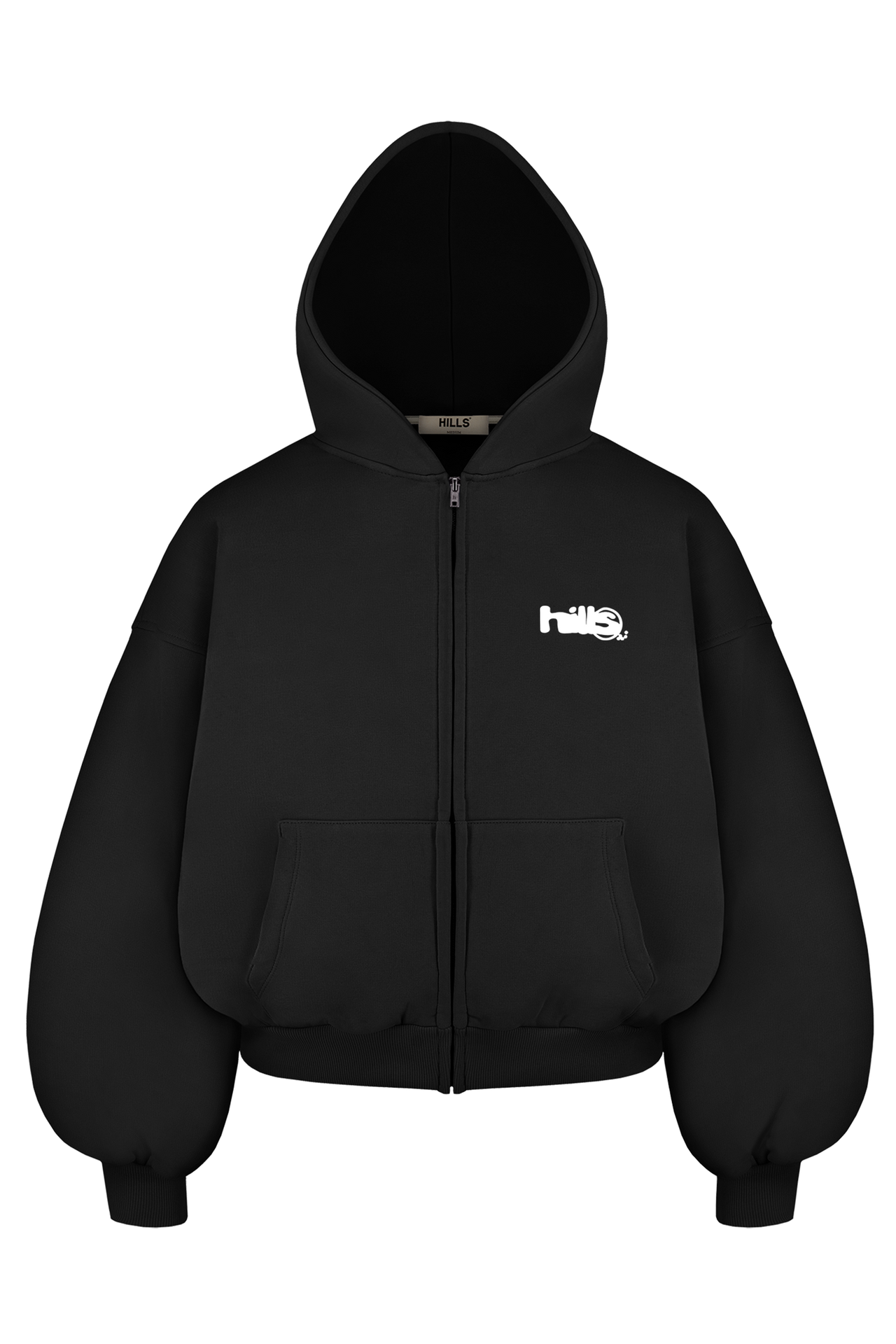 LOGO ZIP HOODIE (black)