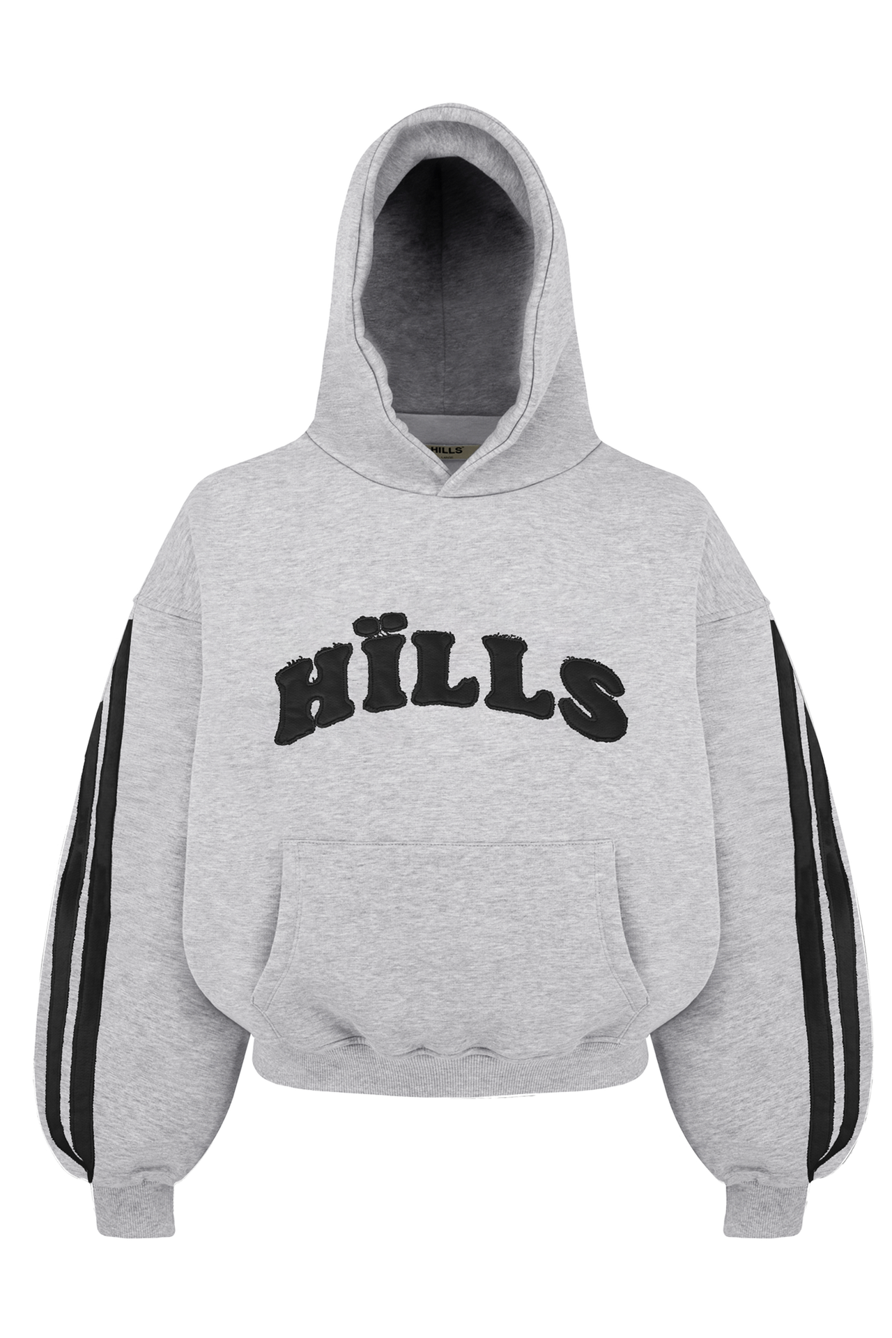 PATCH HOODIE (grey melange)