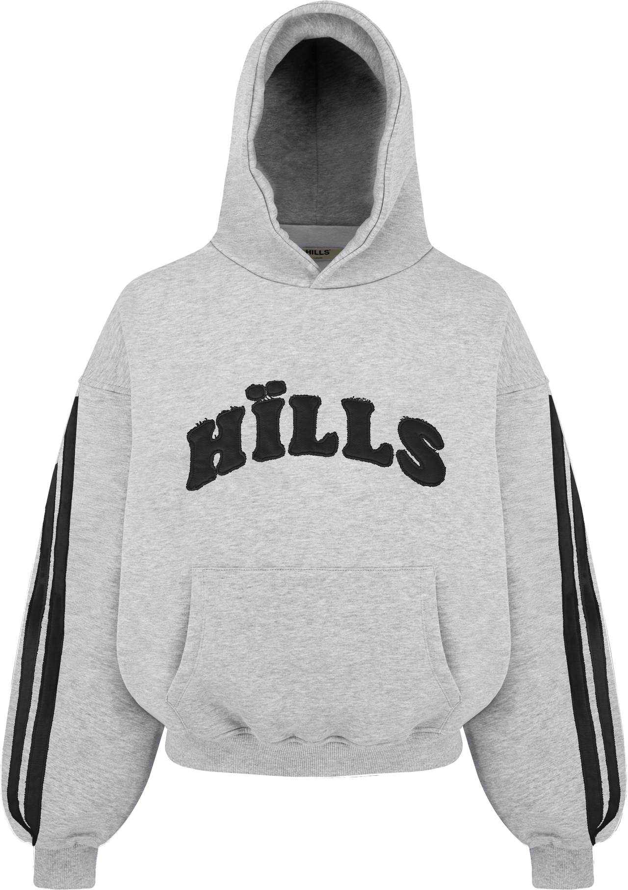 PATCH HOODIE (grey melange)