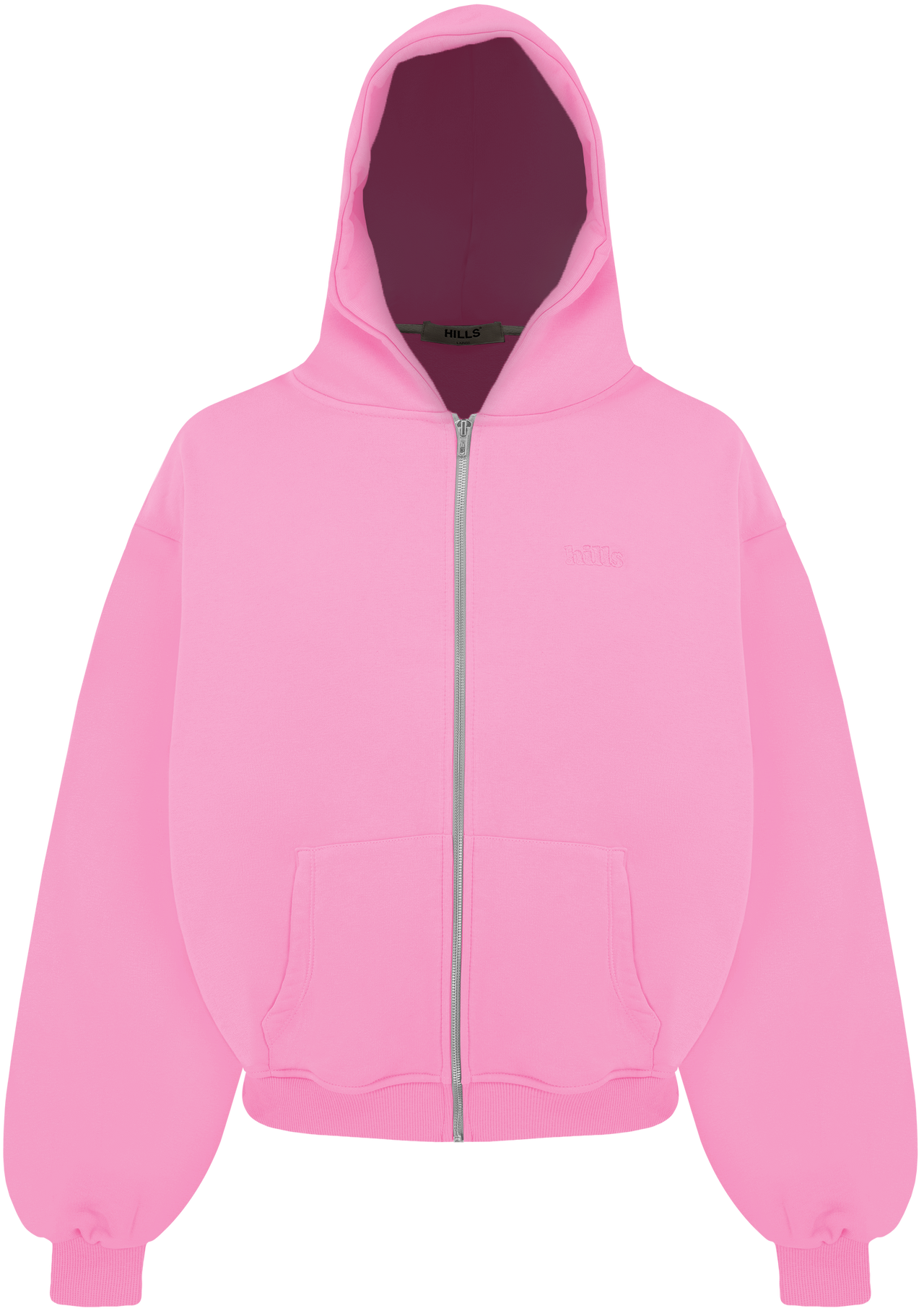 BASIC ZIP HOODIE (pink)