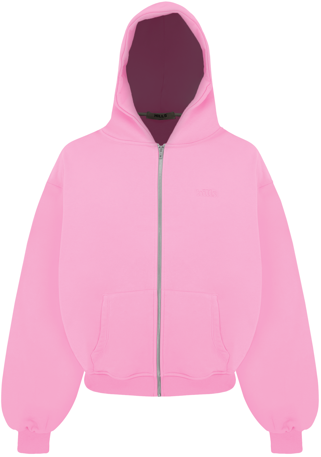 BASIC ZIP HOODIE (pink)