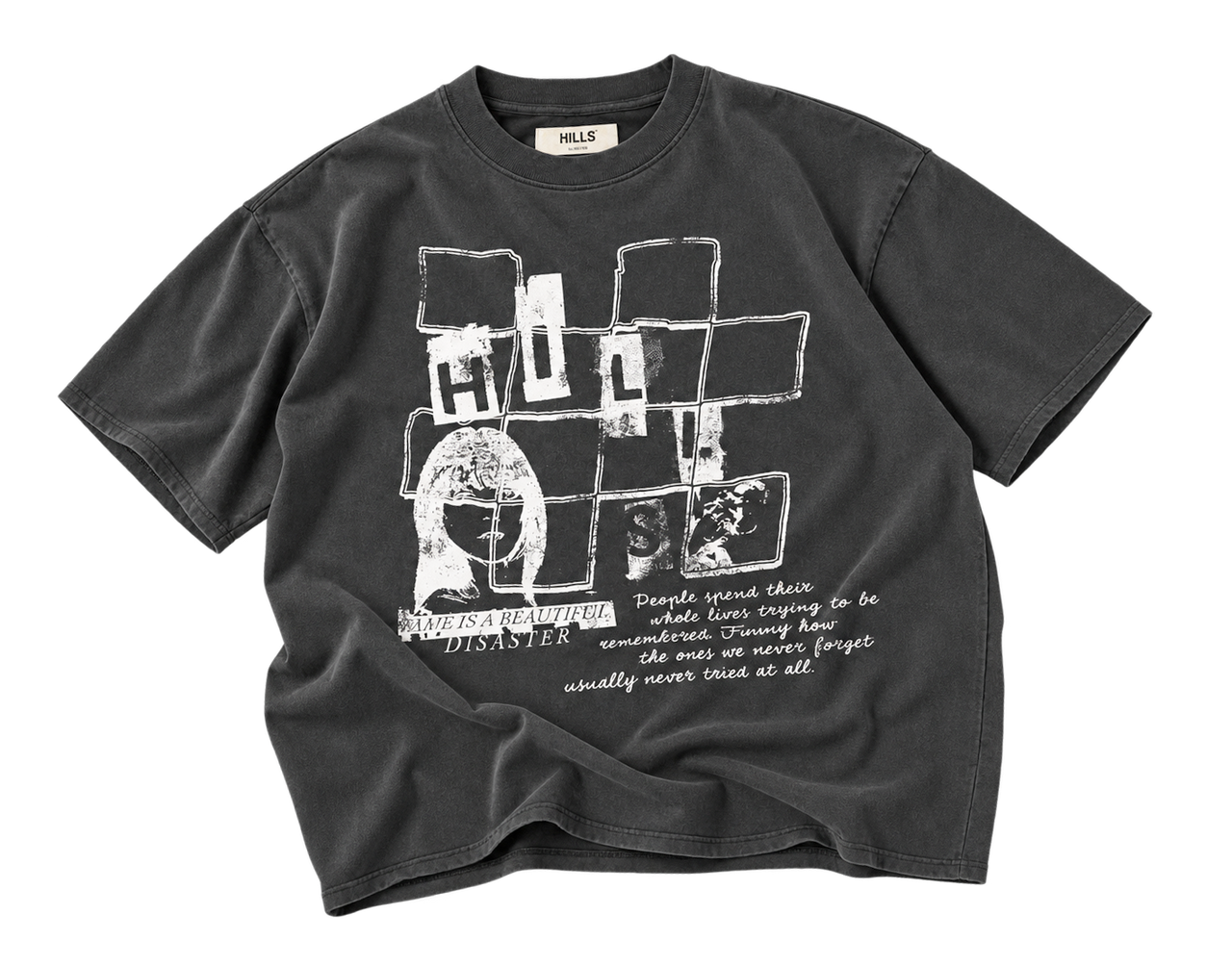 FAMOUS TEE (washed black)