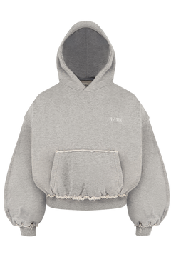 RAW BASIC HOODIE (grey malange)