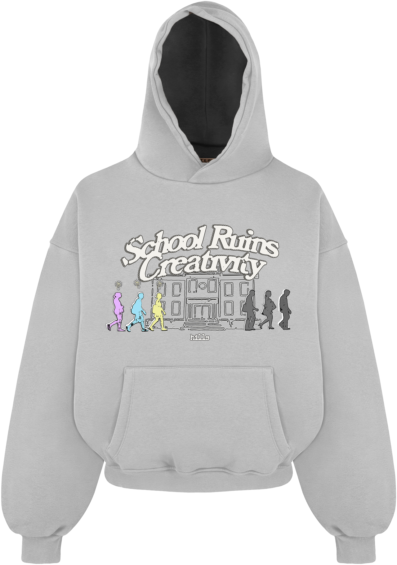 SCHOOL HOODIE (light grey)