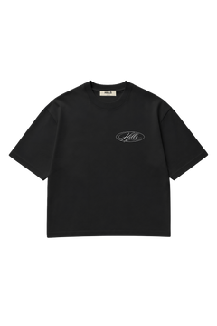SCRIPT TEE (black)