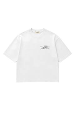 SCRIPT TEE (white)