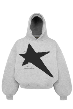 STAR 2.0 HOODIE (grey melange)