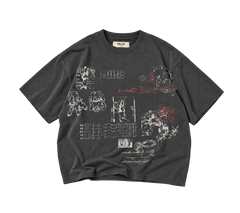 WEST HOLLYWOOD TEE (washed black)
